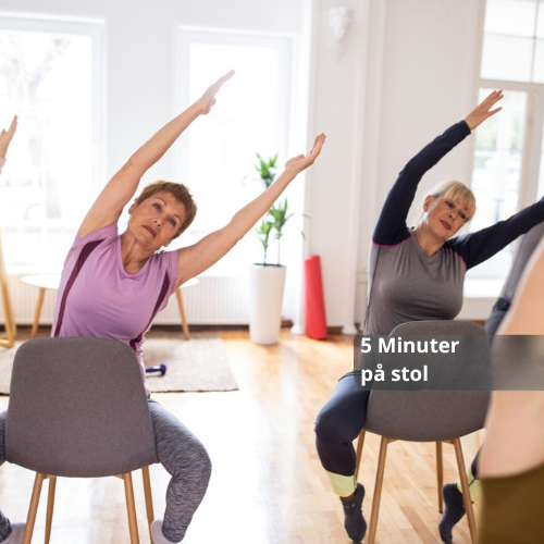 5 minuter på stol, skonsam och effektiv träning för hela kroppen.