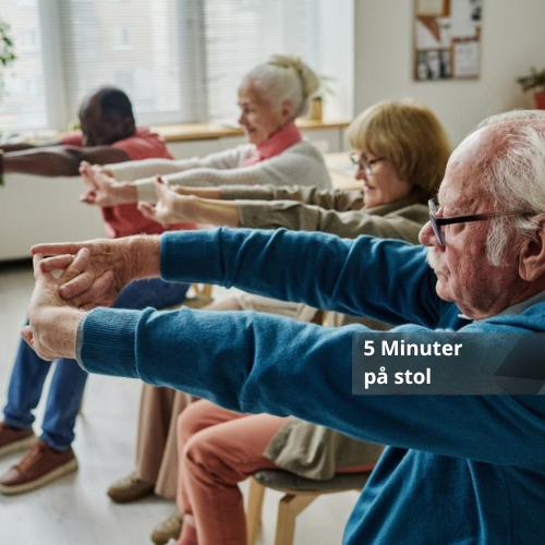 5 minuter på stol, skonsam och effektiv träning för hela kroppen.