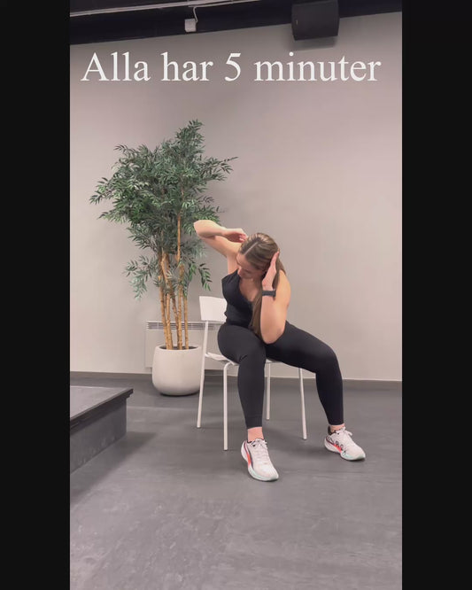 5 minuter på stol - enkel träning hemma